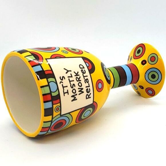 Lorrie Veasey Ceramic Social Drinker Wine Goblet - Picture 9 of 9